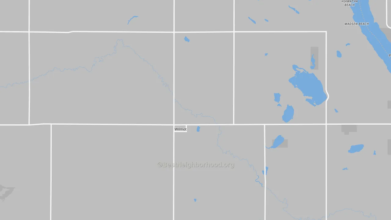 Transit Grade map of Wilmot, SD