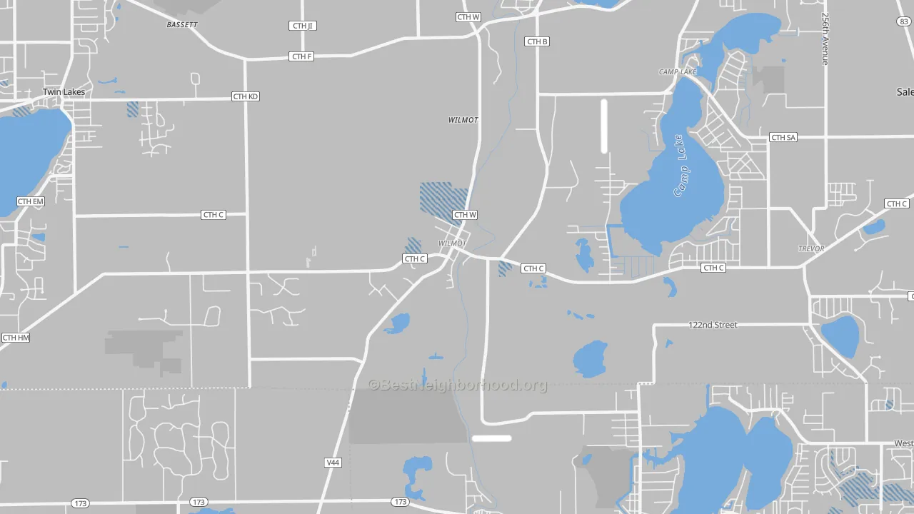 Transit Grade map of Wilmot, WI