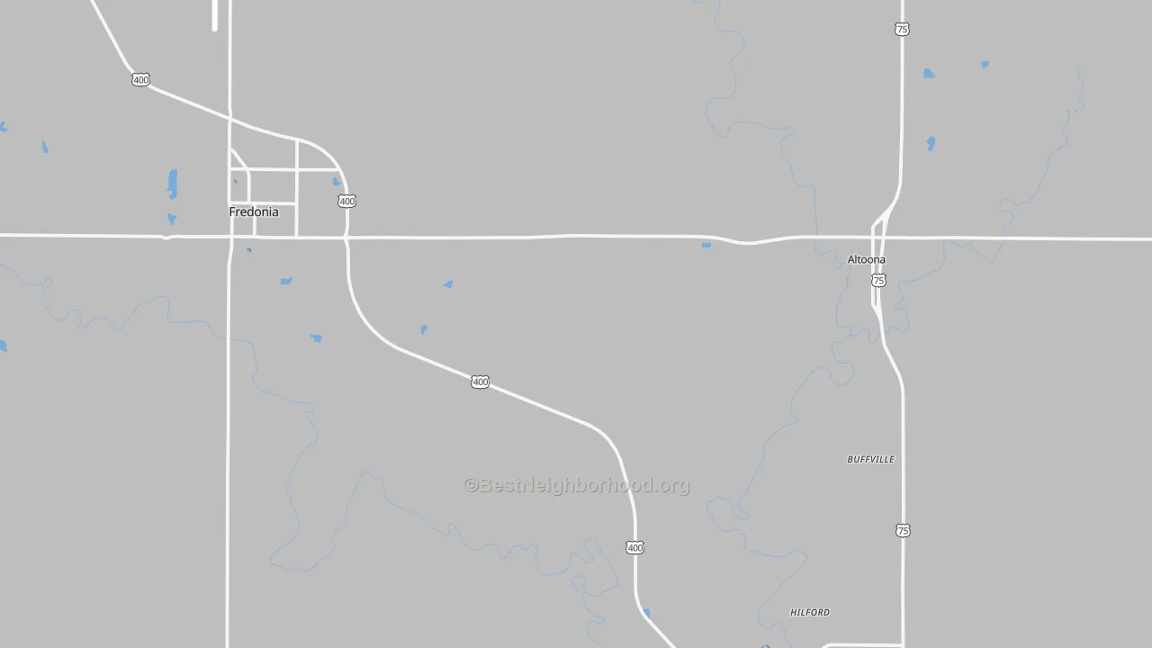 Transit Grade map of Wilson County, KS