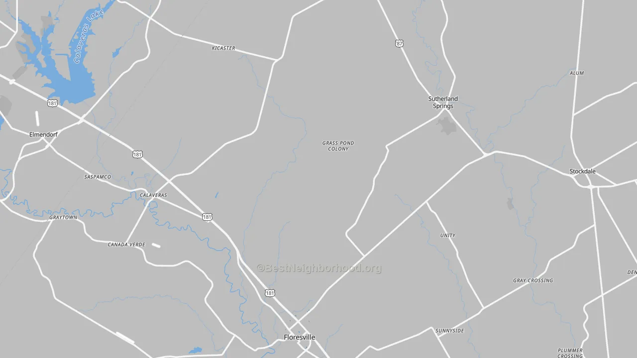Transit Grade map of Wilson County, TX