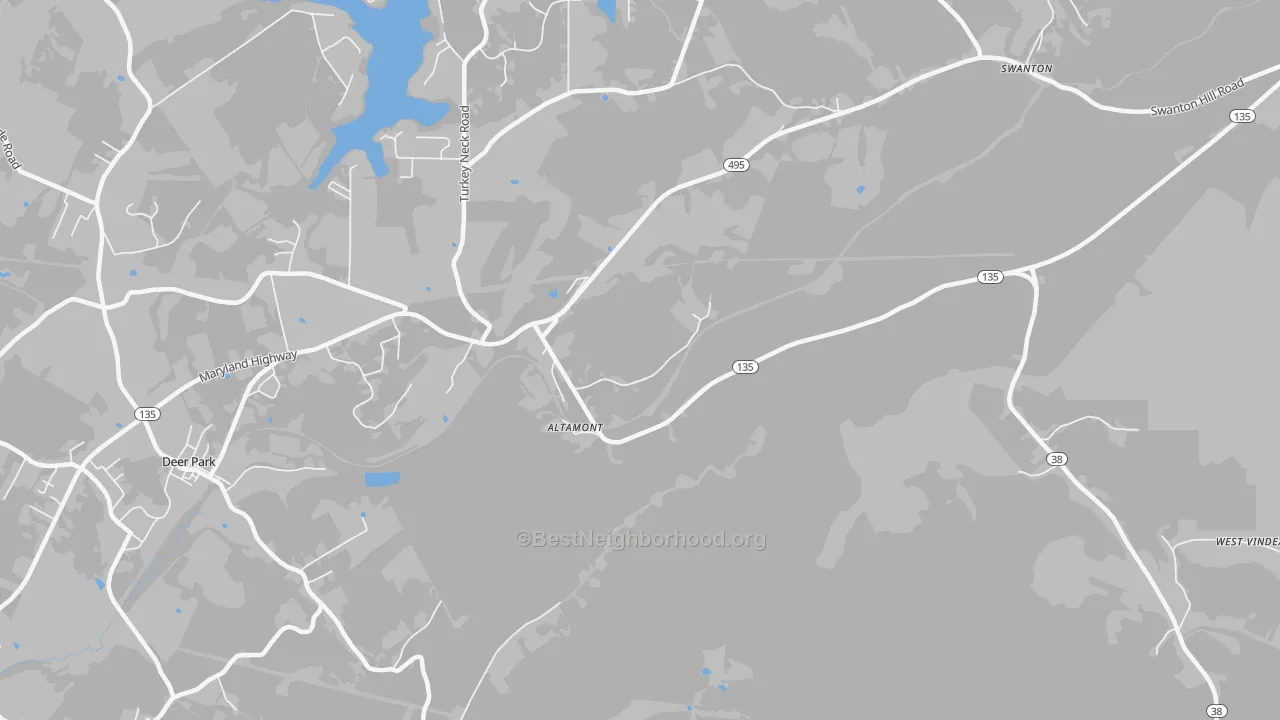 Transit Grade map of Wilson, MD