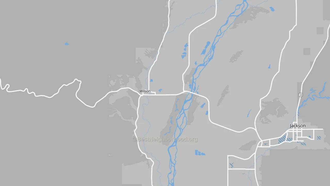 Transit Grade map of Wilson, WY