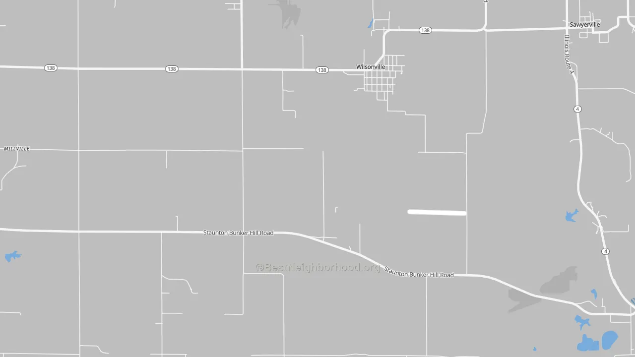 Transit Grade map of Wilsonville, IL
