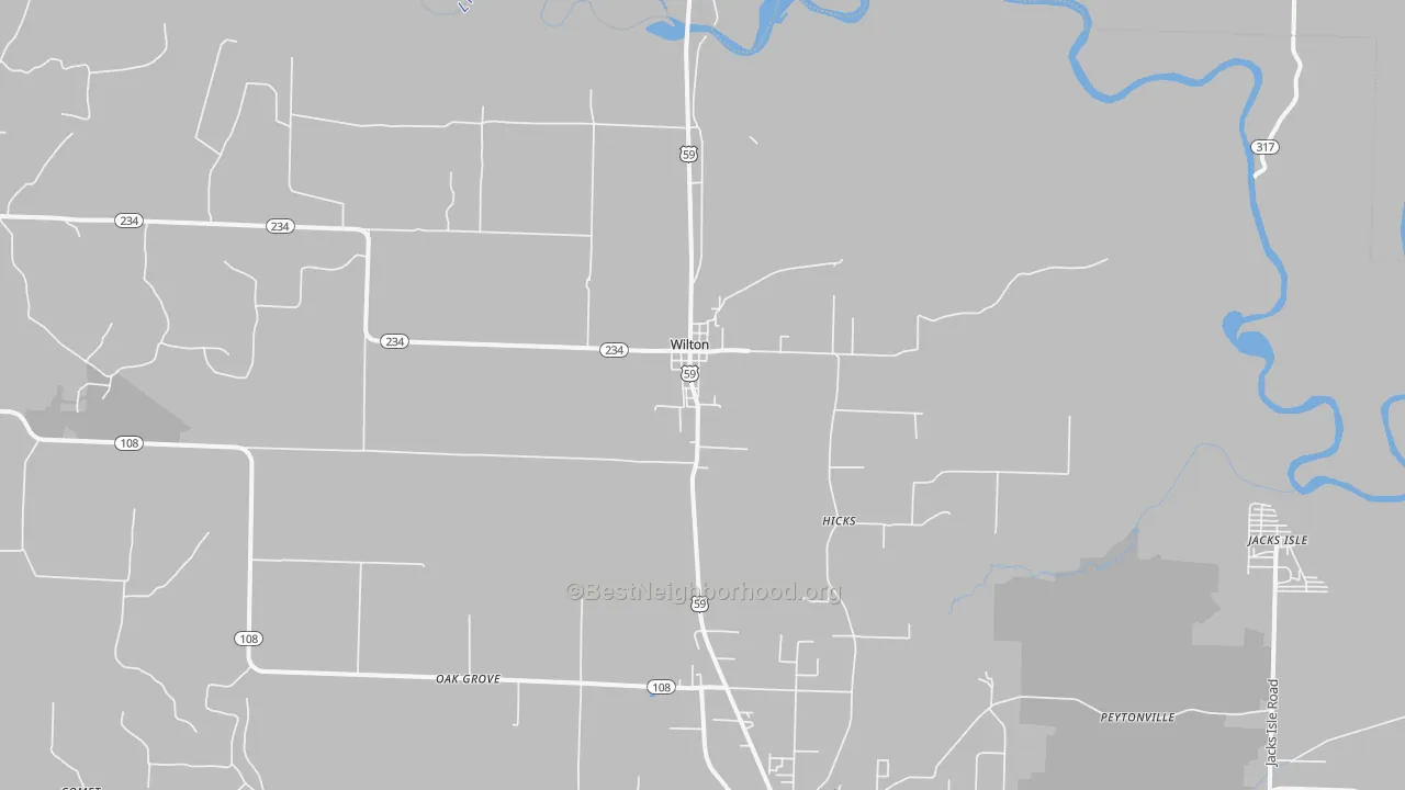 Transit Grade map of Wilton, AR