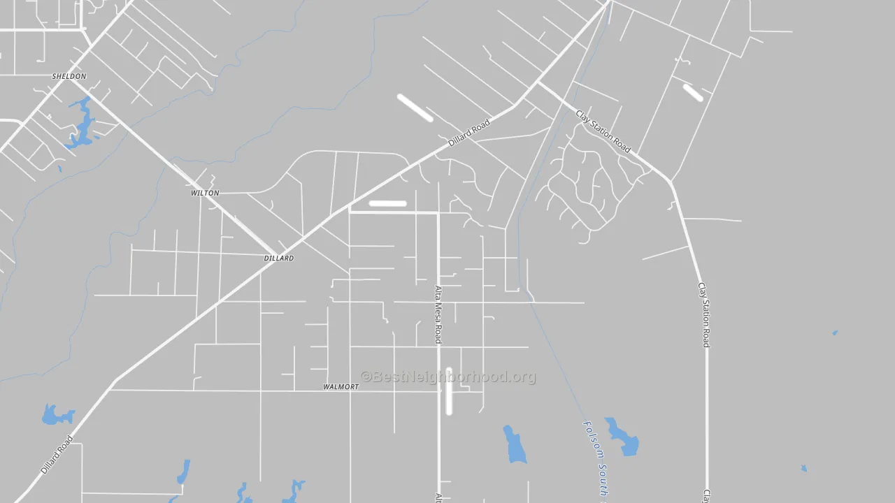 Transit Grade map of Wilton, CA