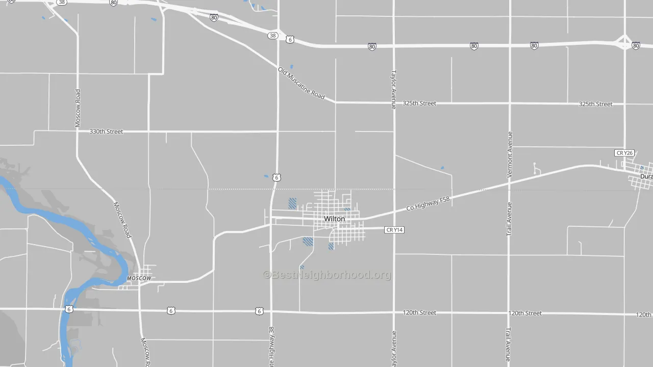 Transit Grade map of Wilton, IA