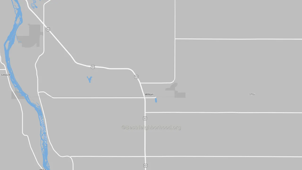 Transit Grade map of Wilton, ND
