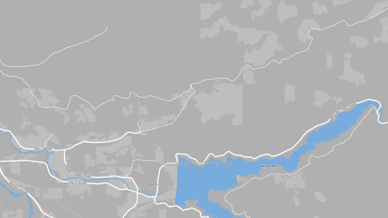 Transit Grade map of Winberry, OR