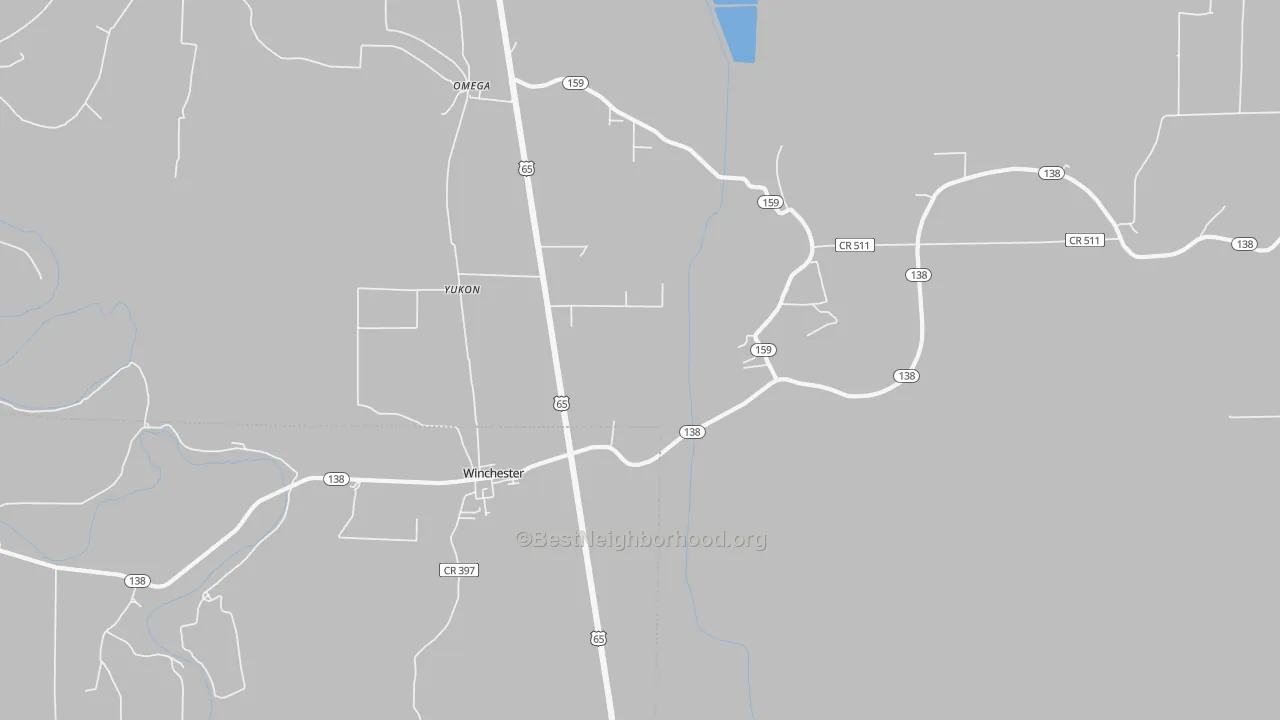 Transit Grade map of Winchester, AR