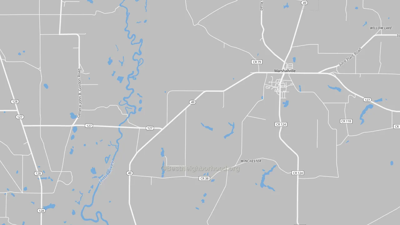 Transit Grade map of Winchester, GA