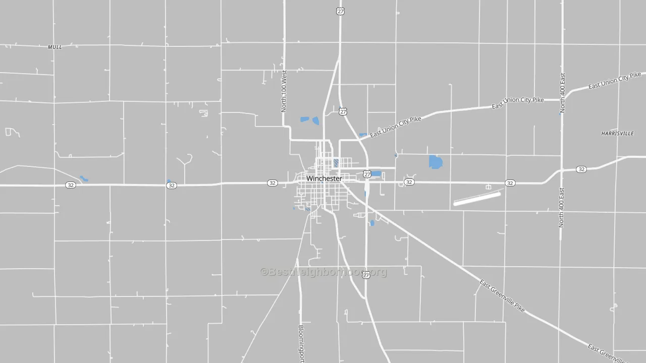 Transit Grade map of Winchester, IN