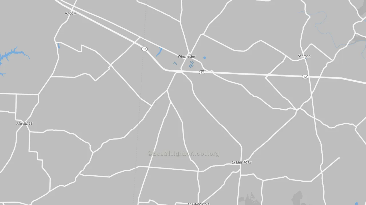 Transit Grade map of Winchester, OH