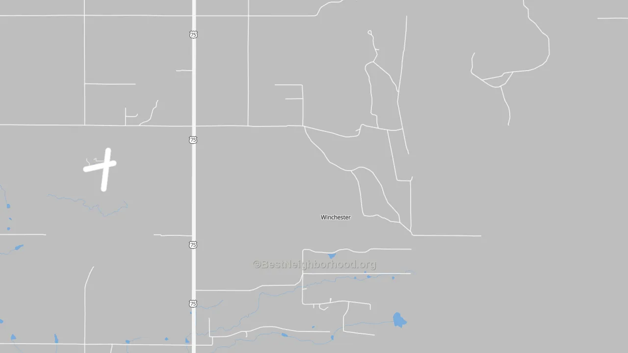 Transit Grade map of Winchester, OK