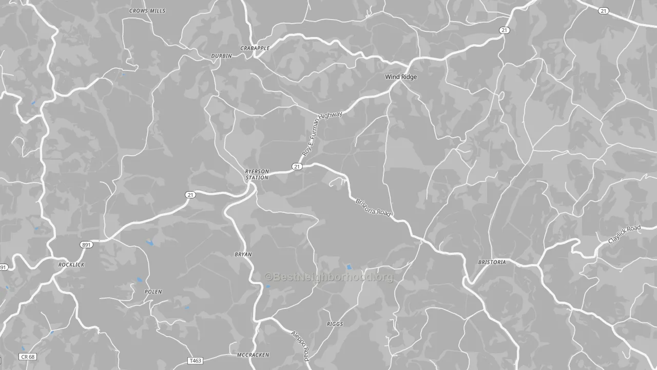 Transit Grade map of Wind Ridge, PA
