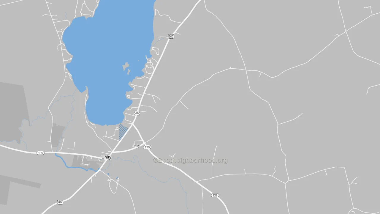 Transit Grade map of Windemere, ME