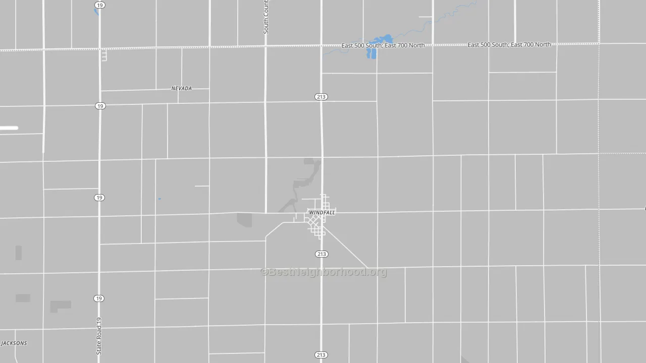 Transit Grade map of Windfall, IN