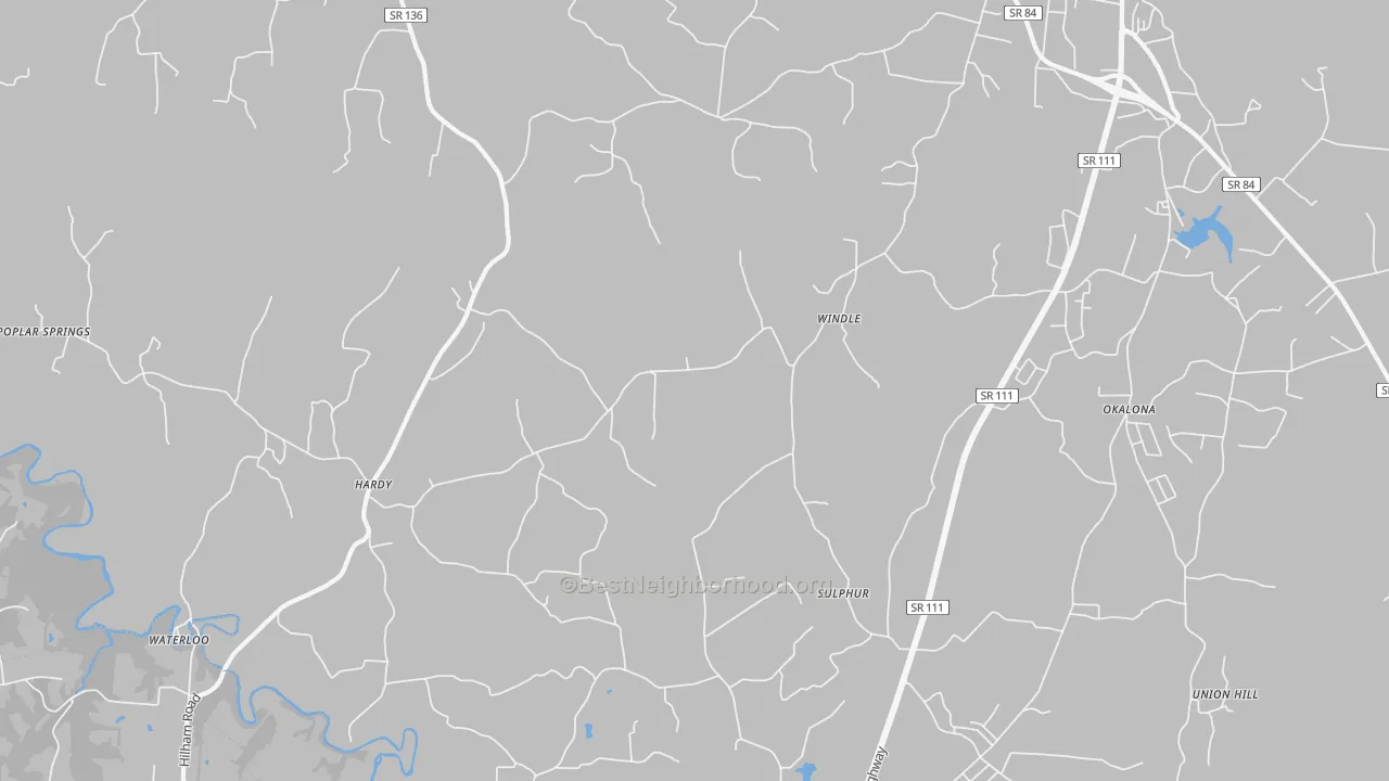 Transit Grade map of Windle, TN