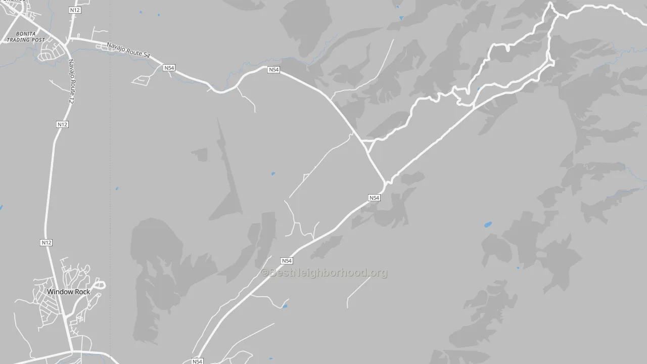 Transit Grade map of Window Rock, NM