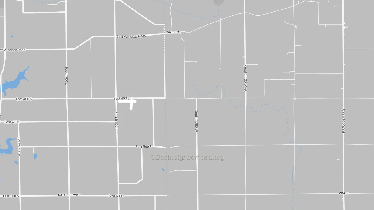 Transit Grade map of Windsor, IN