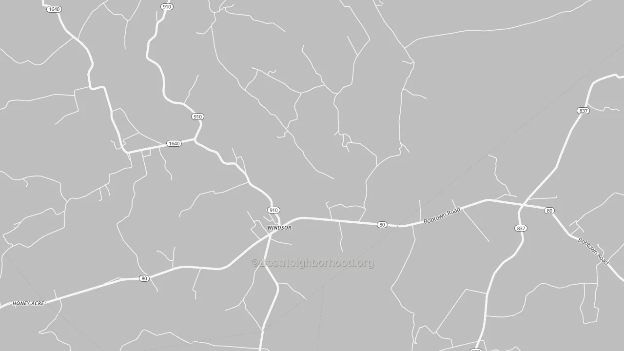 Transit Grade map of Windsor, KY