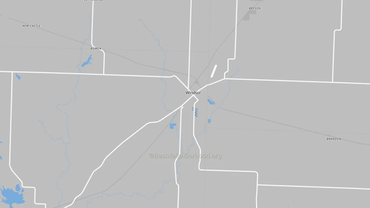 Transit Grade map of Windsor, MO
