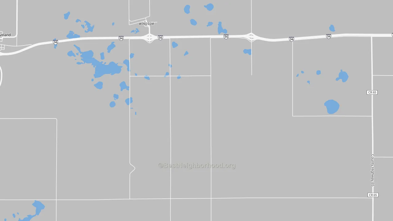 Transit Grade map of Windsor, ND