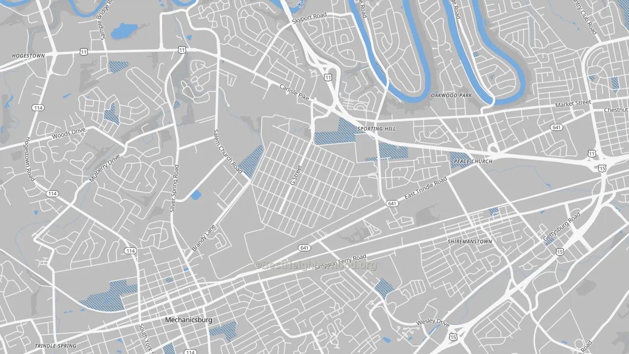 Transit Grade map of Windsor Park, PA