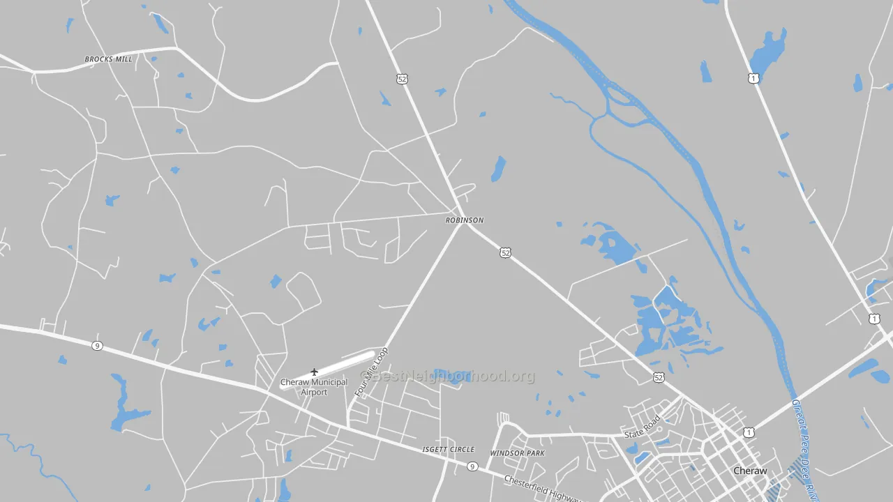 Transit Grade map of Windsor Park, SC