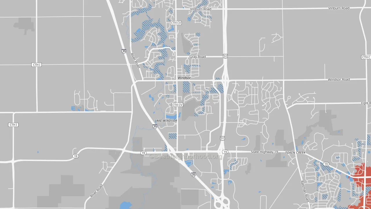 Transit Grade map of Windsor, WI