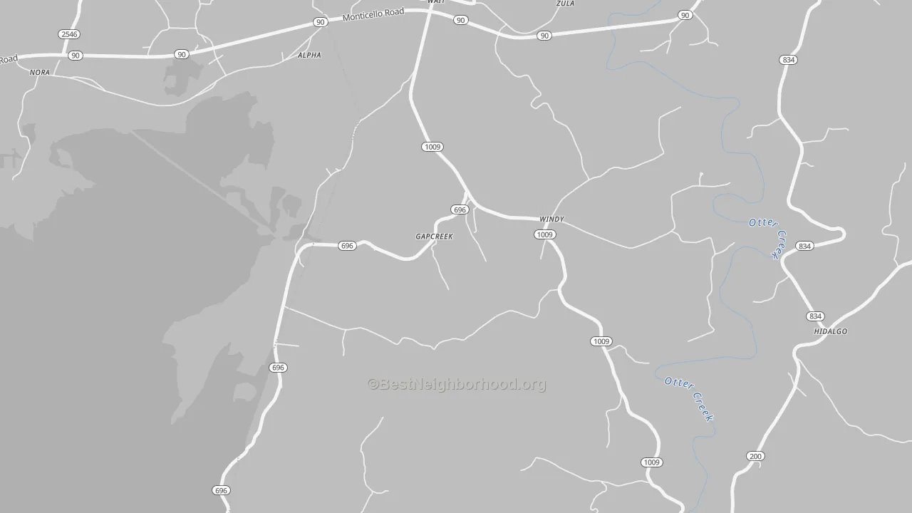 Transit Grade map of Windy, KY