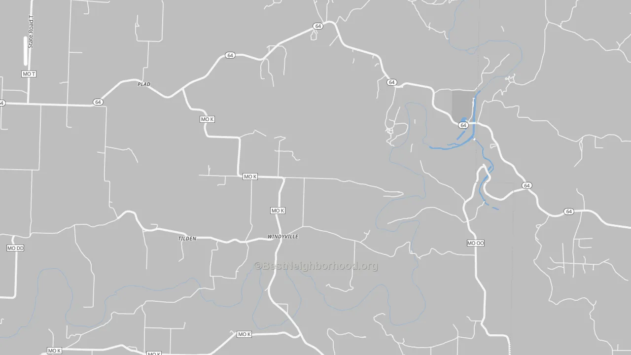 Transit Grade map of Windyville, MO