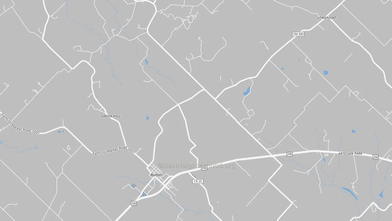 Transit Grade map of Winedale, TX