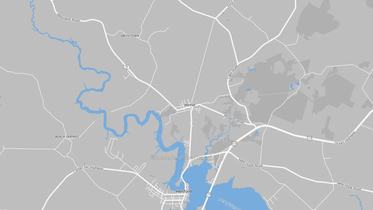 Transit Grade map of Winfall, NC