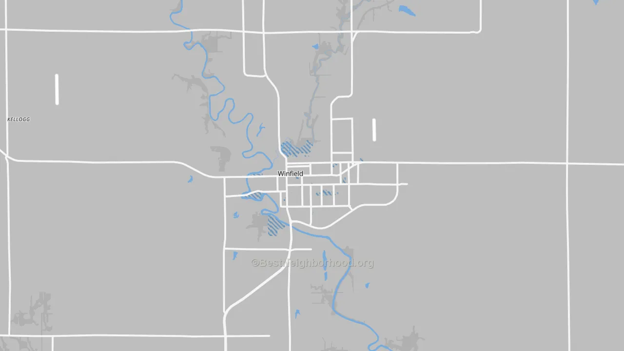 Transit Grade map of Winfield, KS