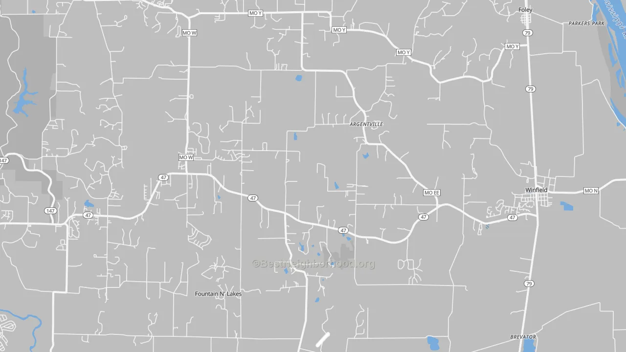 Transit Grade map of Winfield, MO