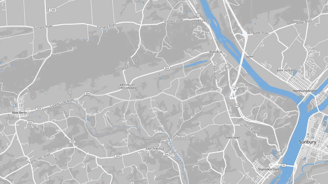 Transit Grade map of Winfield, PA