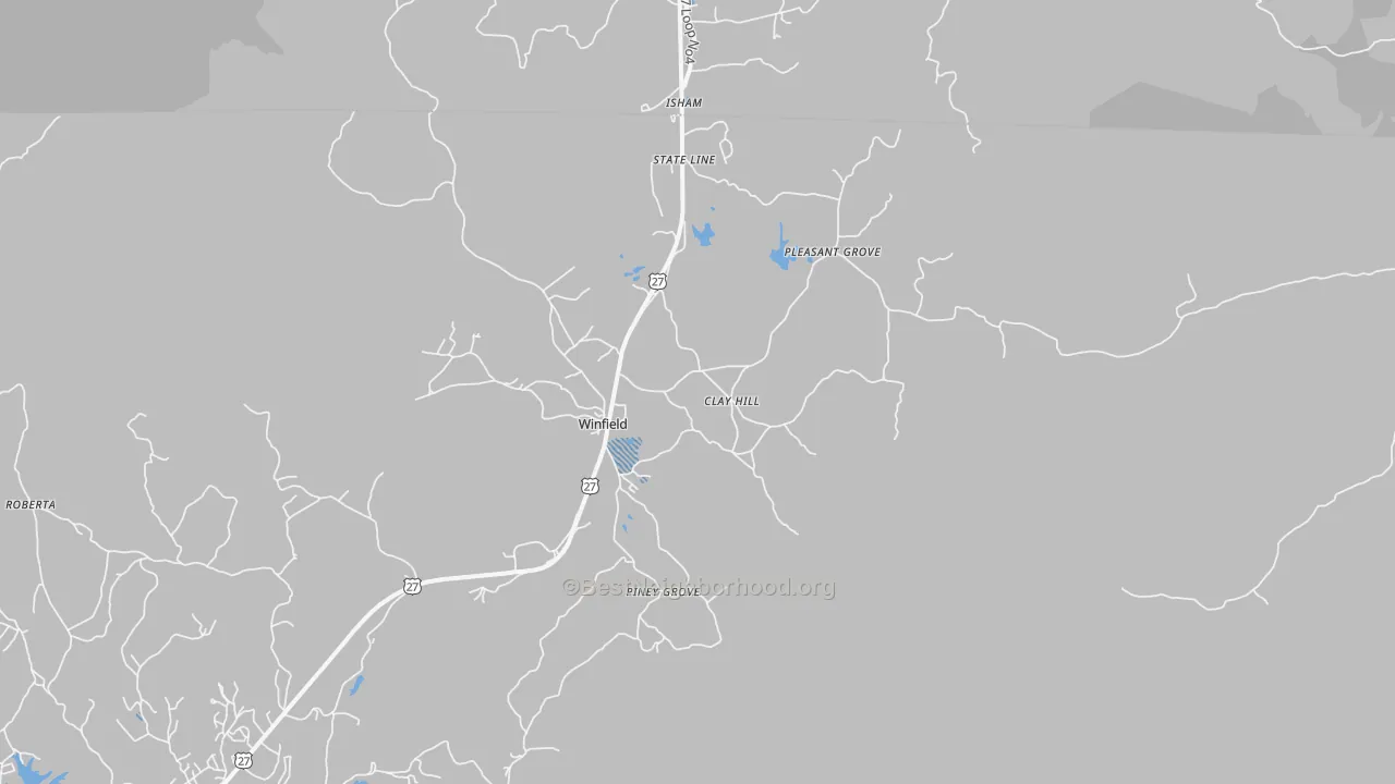 Transit Grade map of Winfield, TN