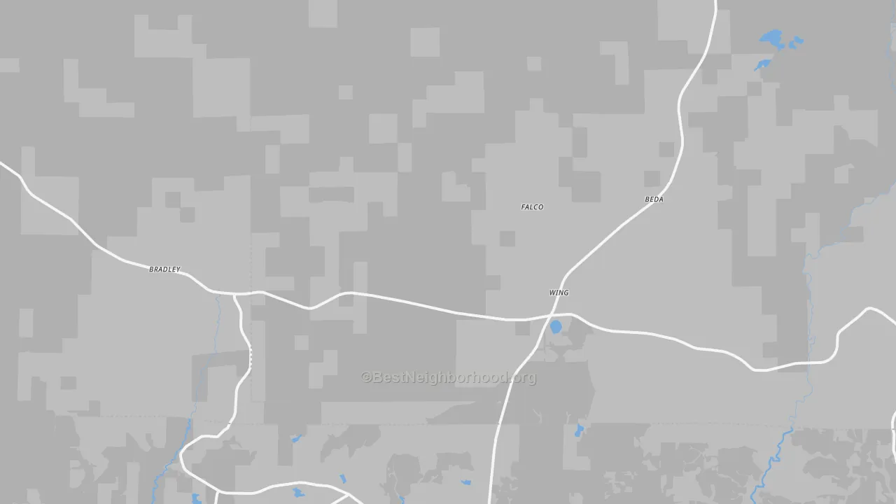 Transit Grade map of Wing, AL