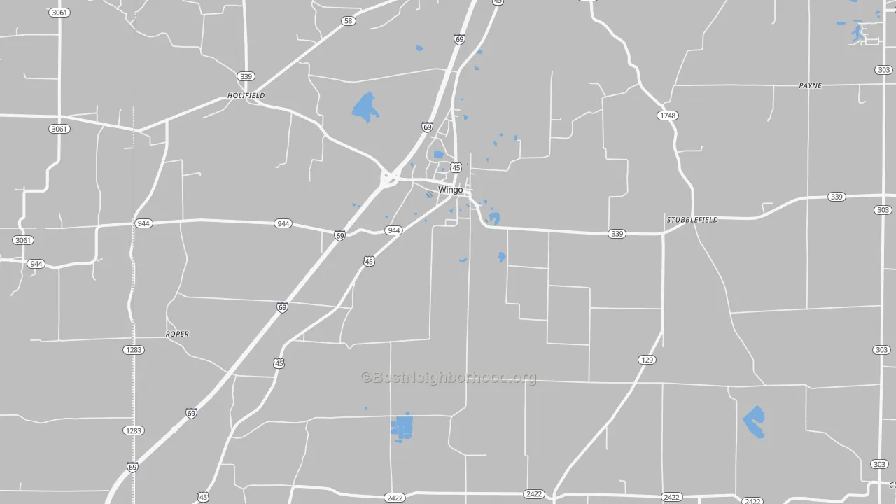 Transit Grade map of Wingo, KY