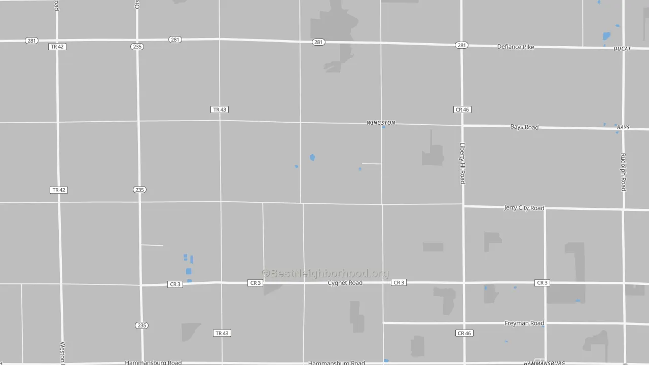 Transit Grade map of Wingston, OH