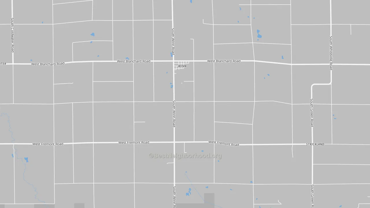 Transit Grade map of Winn, MI
