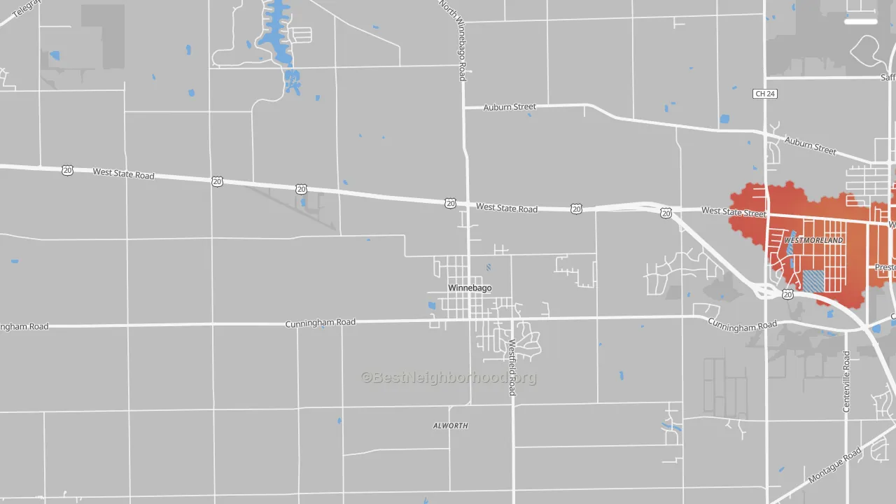 Transit Grade map of Winnebago, IL