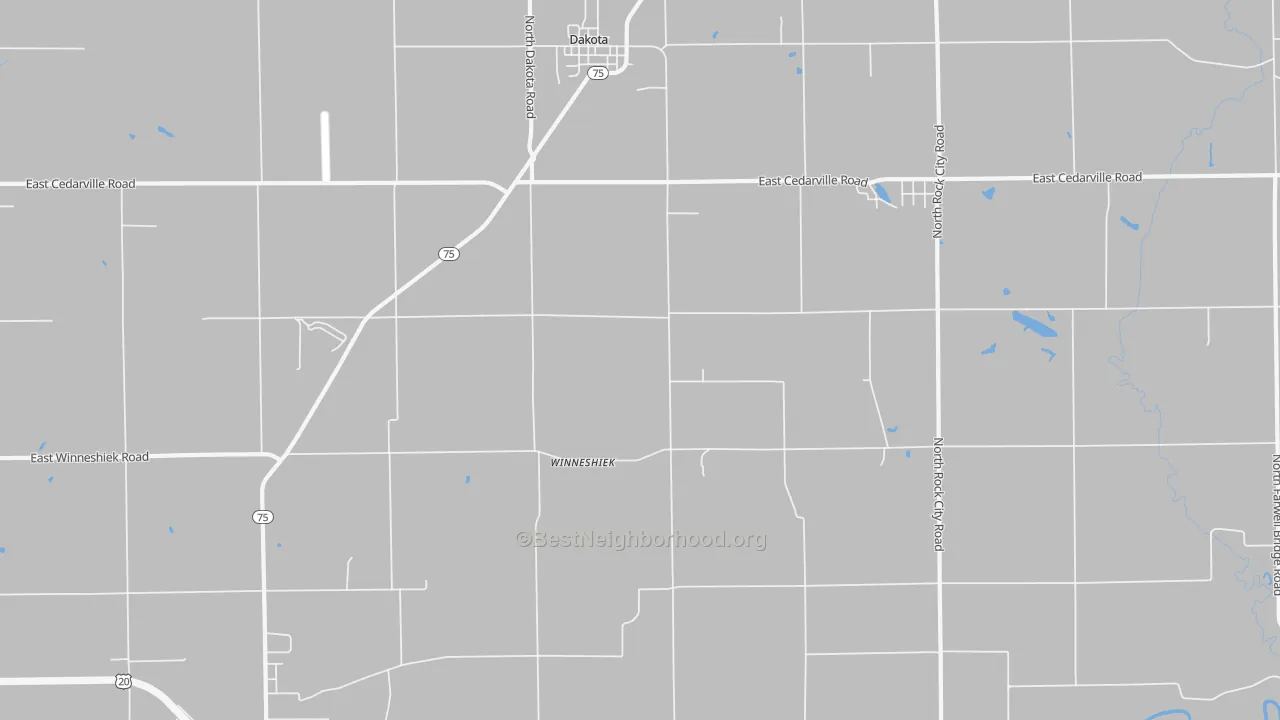 Transit Grade map of Winneshiek, IL