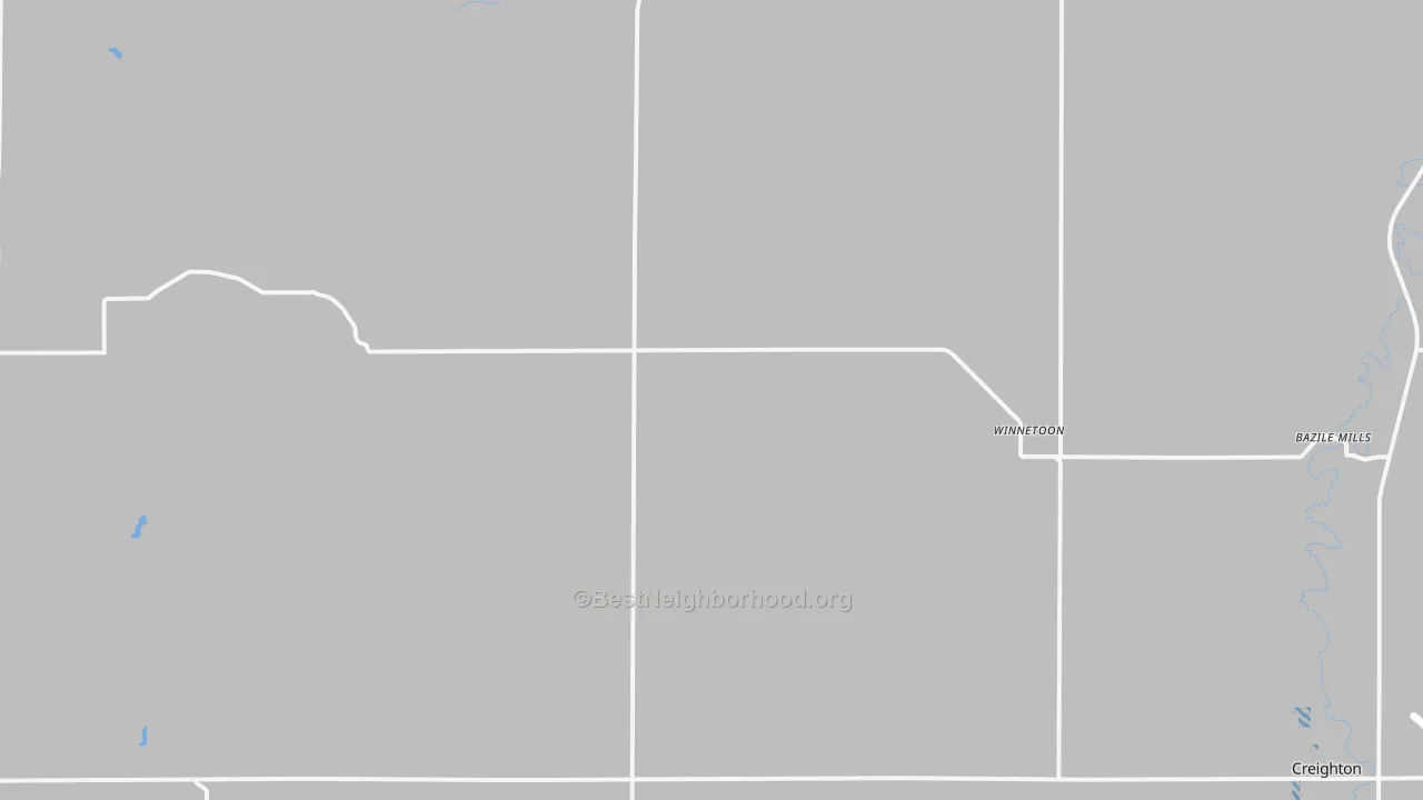 Transit Grade map of Winnetoon, NE