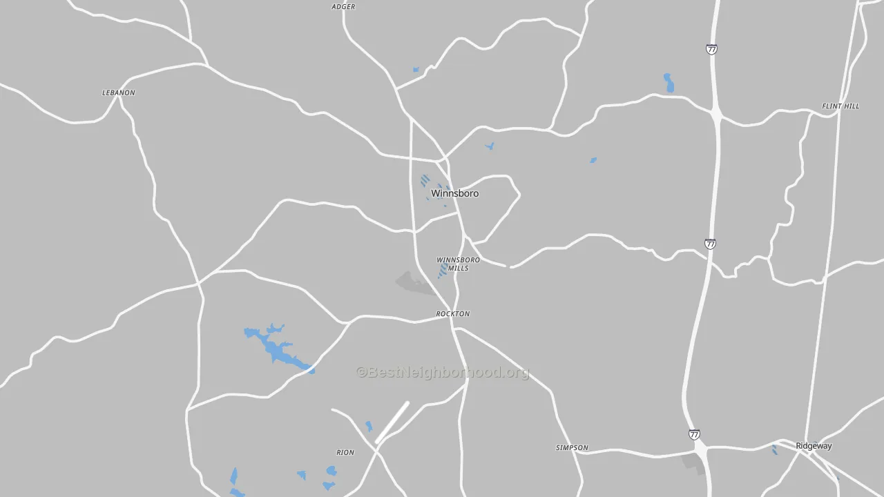 Transit Grade map of Winnsboro, SC