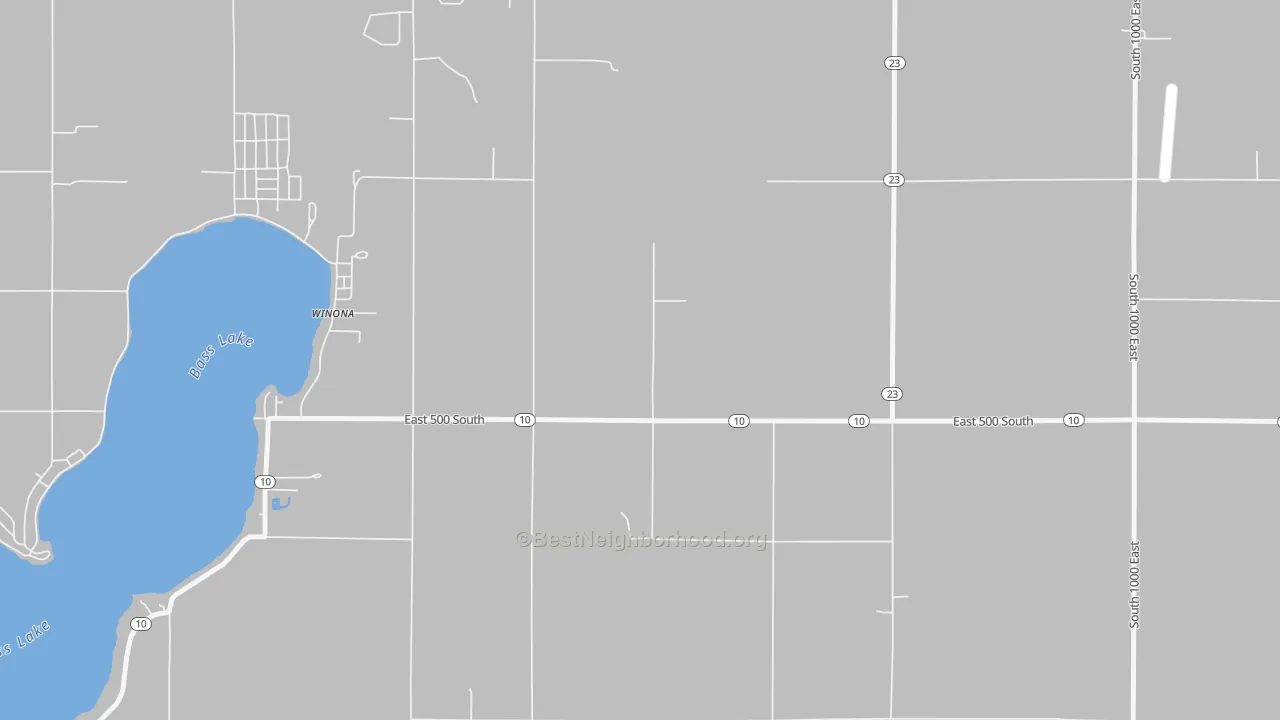 Transit Grade map of Winona, IN