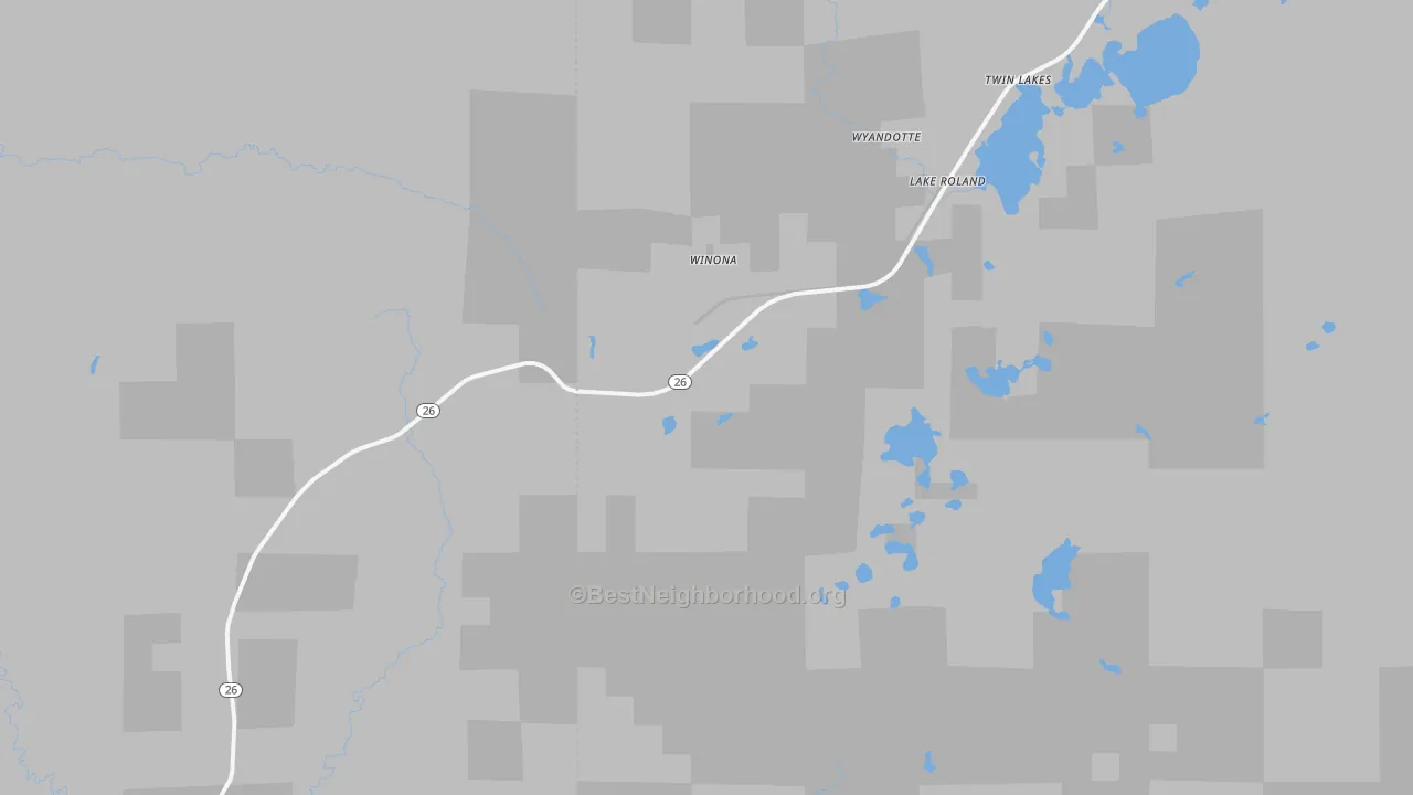 Transit Grade map of Winona, MI