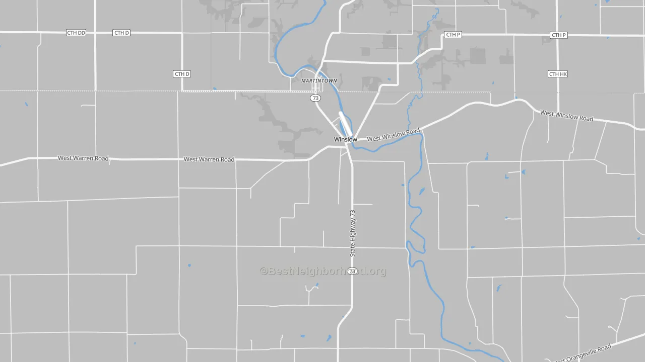 Transit Grade map of Winslow, IL