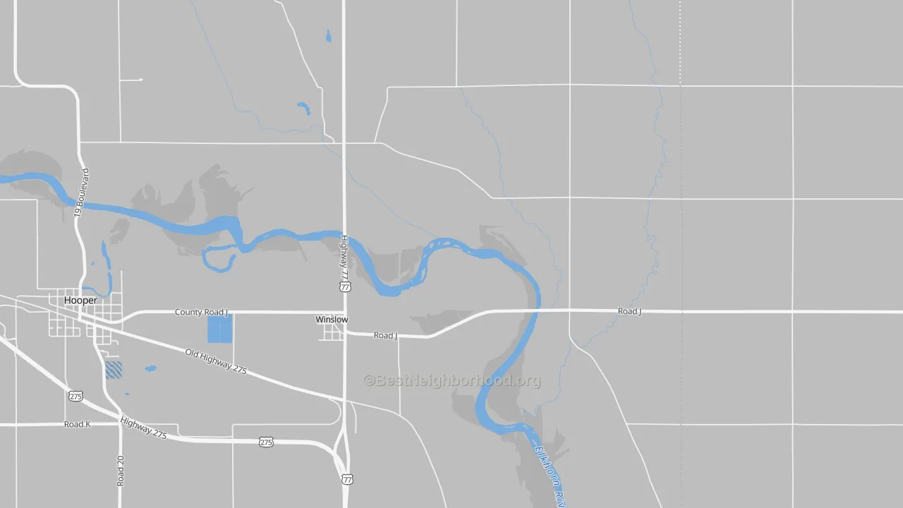 Transit Grade map of Winslow, NE
