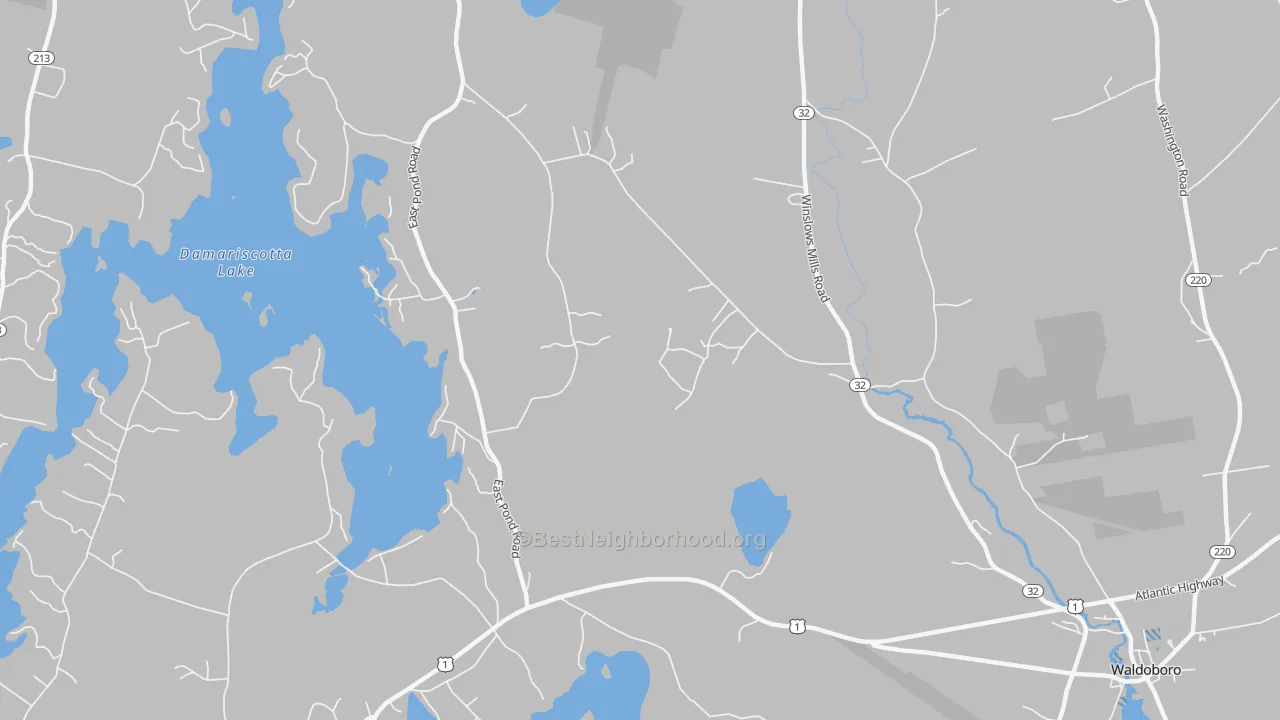 Transit Grade map of Winslows Mills, ME